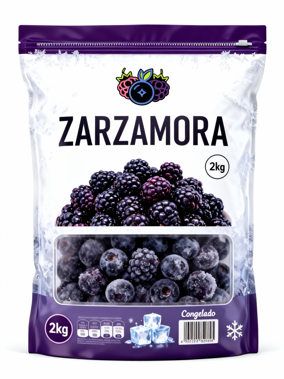 Zarzamora congelada IQF Guadalajara